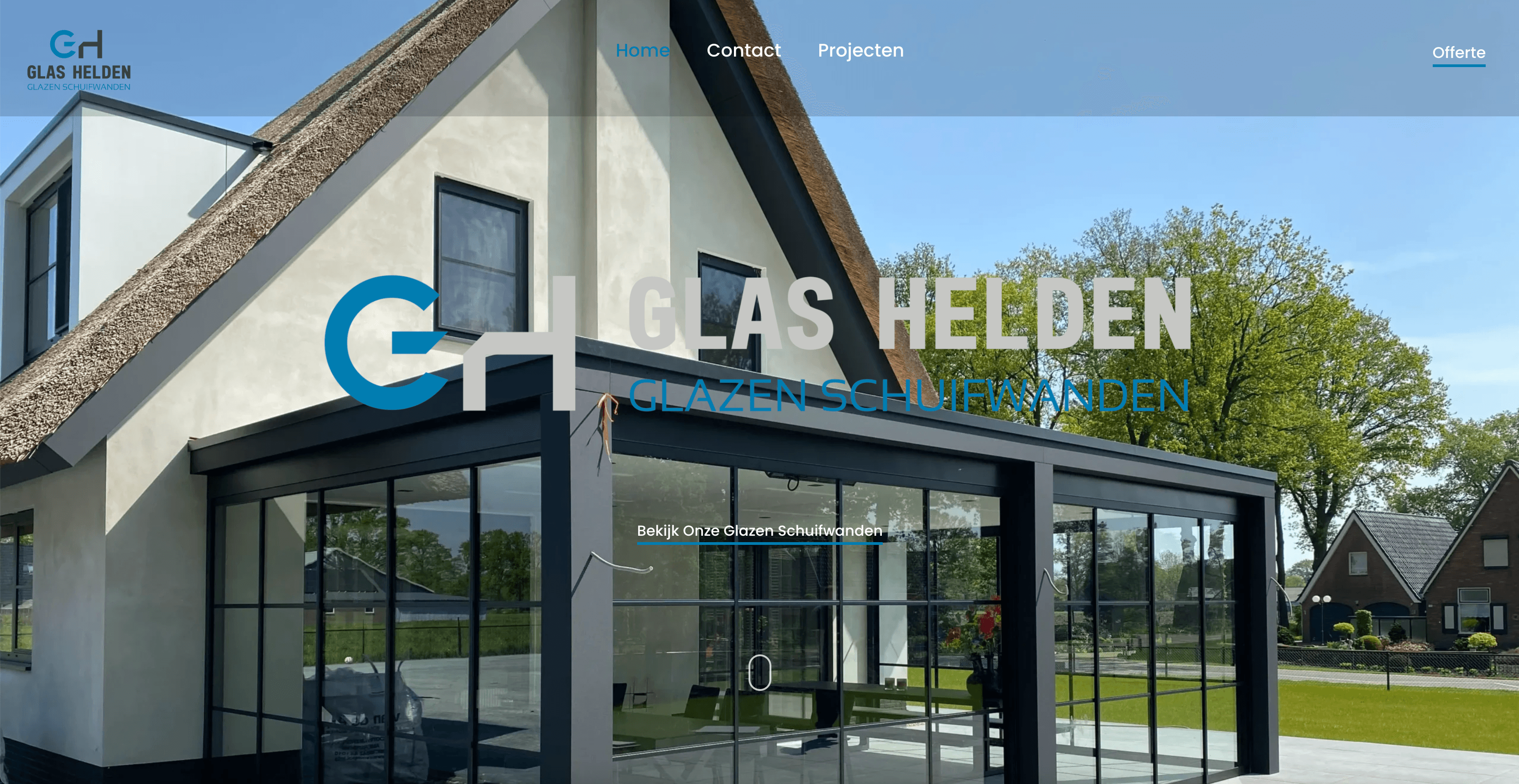 De glashelden website